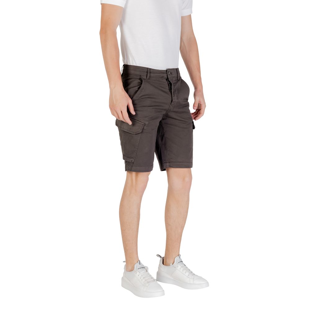 Gray Cotton Bermuda