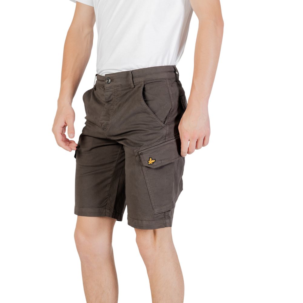 Gray Cotton Bermuda