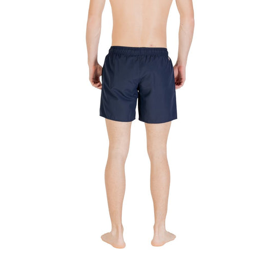 Blue Polyester Swim Shorts