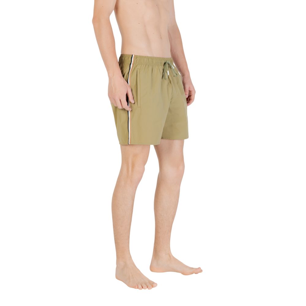 Green Polyester Swim Short