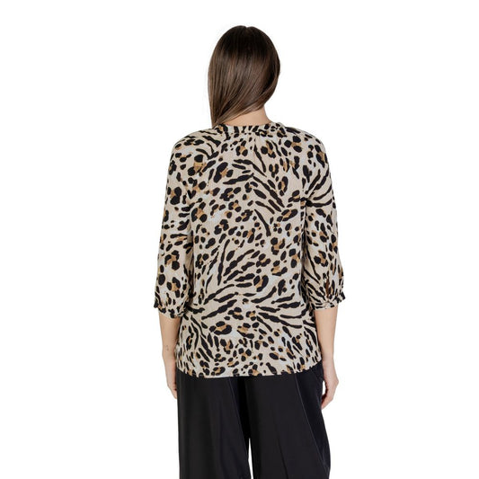 Beige Viscose Blouse