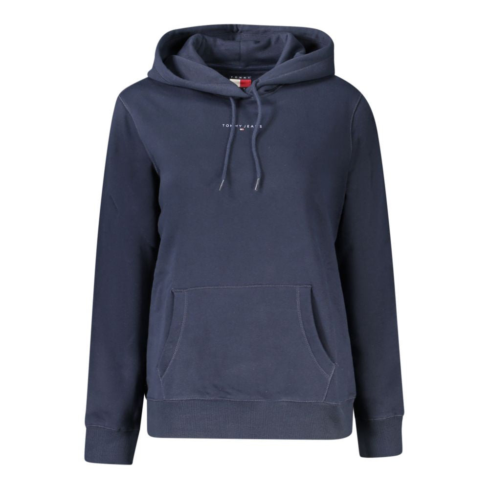 Blue Cotton Women Sweater