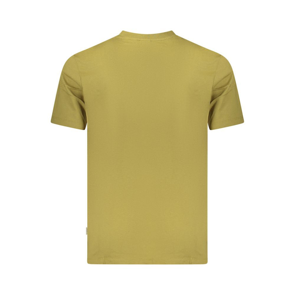 Green Cotton Men T-Shirt