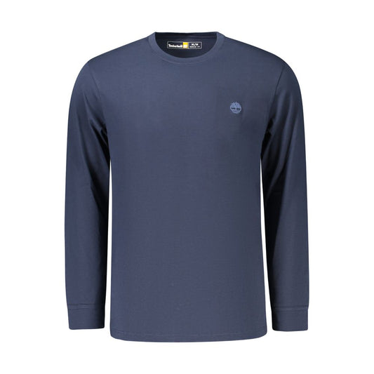 Blue Cotton Men T-Shirt