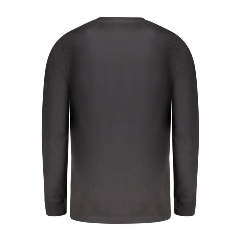 Black Cotton Men T-Shirt