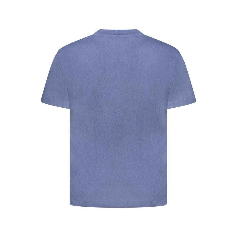 Blue Cotton Men's T-Shirt