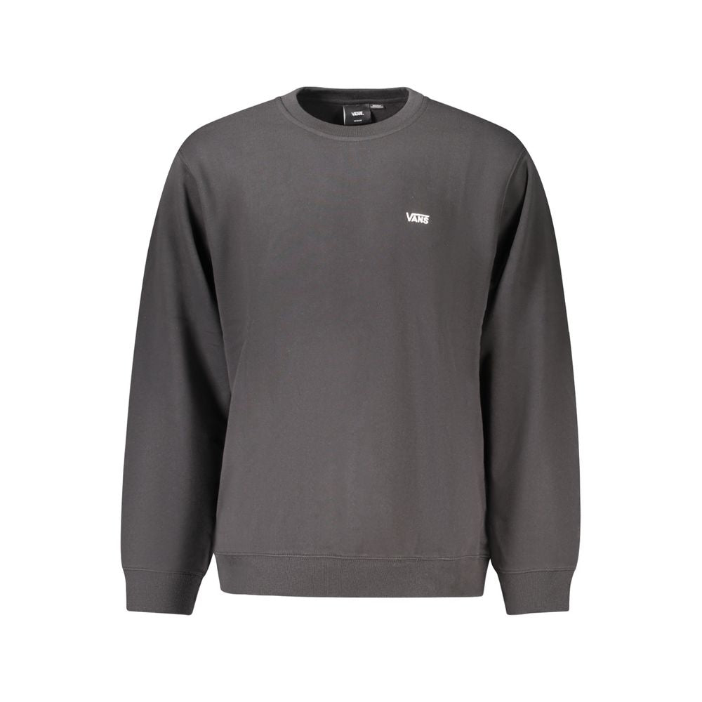 Black Cotton Men Sweater