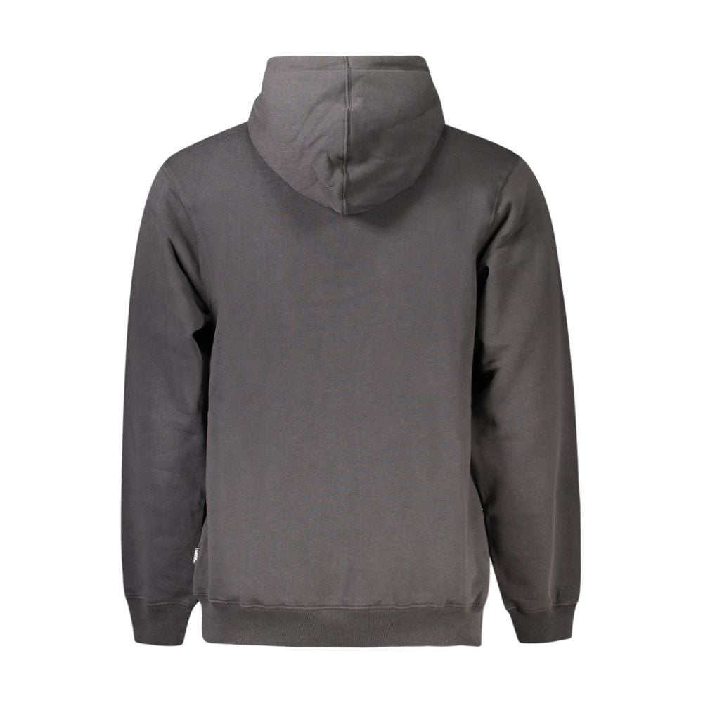 Black Cotton Men's Hoodie