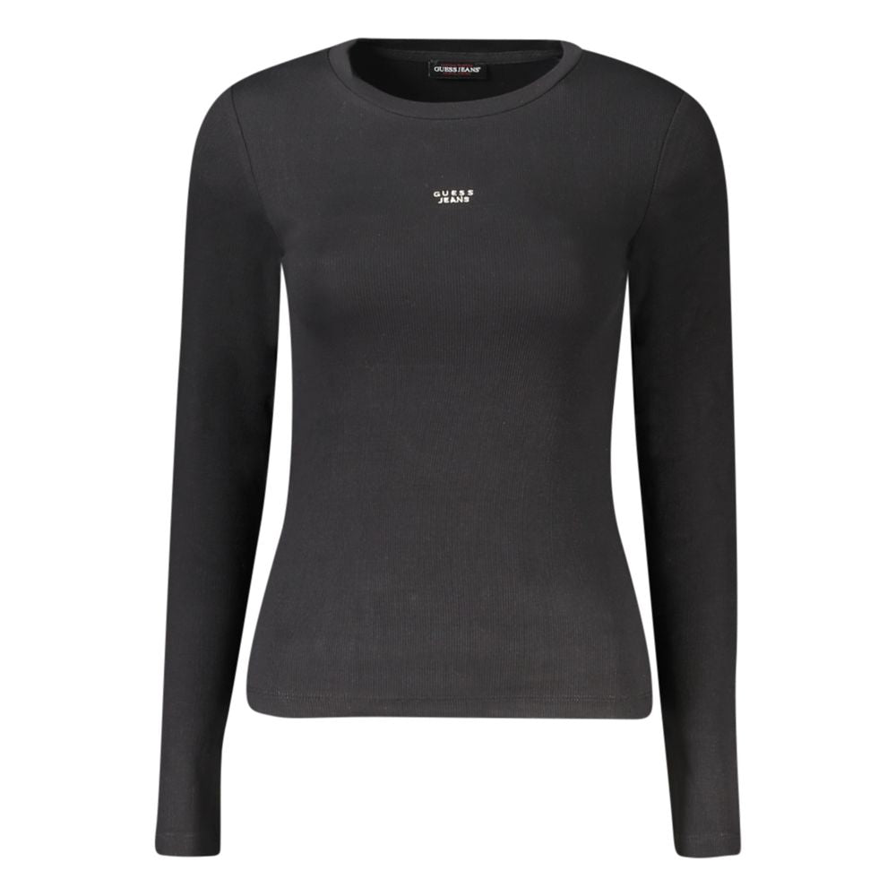 Black Cotton Women T-Shirt