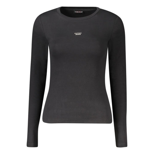 Black Cotton Women T-Shirt