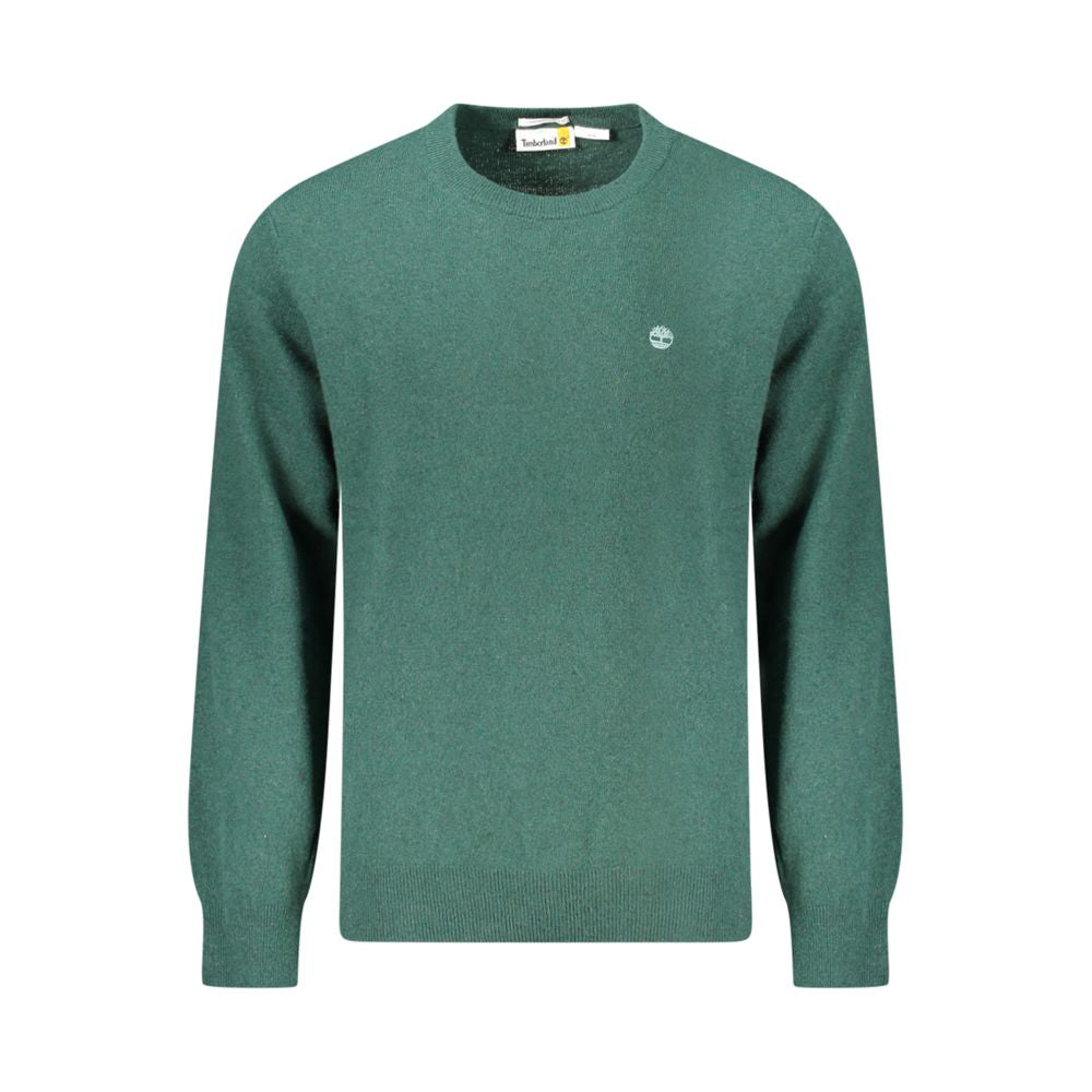 Green Wool Men Sweater