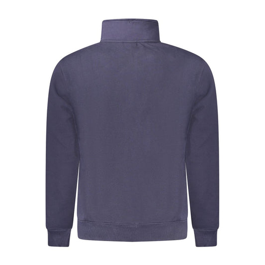 Blue Cotton Men Sweatshirt