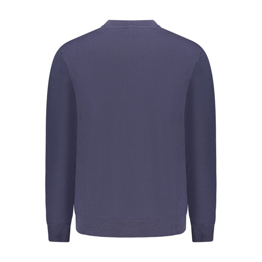 Blue Cotton Men Sweater