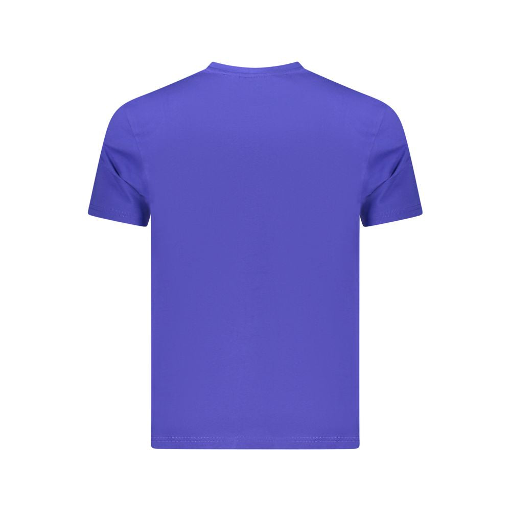 Blue Cotton Men's T-Shirt