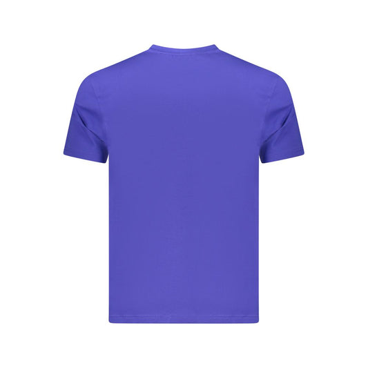 Blue Cotton Men's T-Shirt