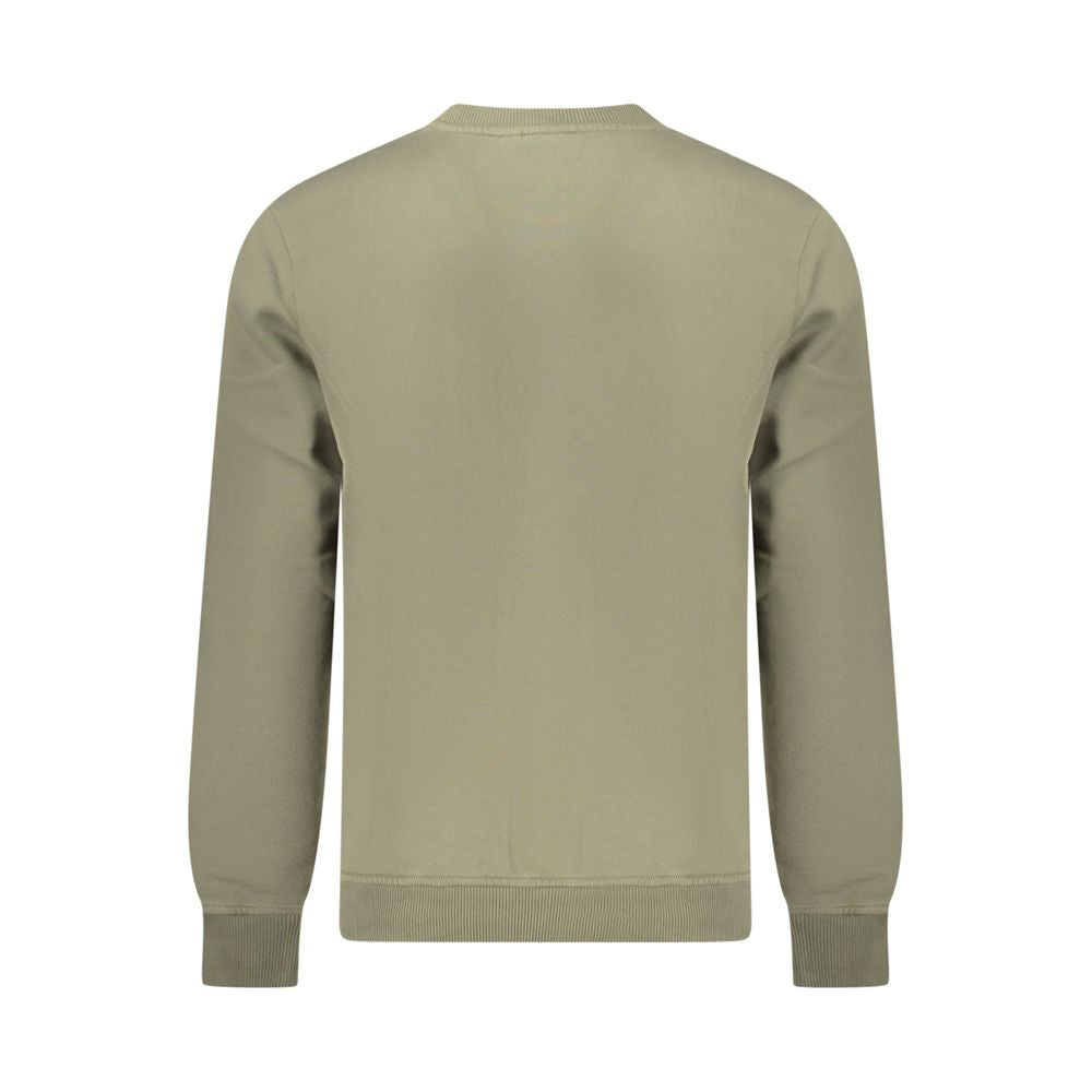 Green Cotton Men Sweater