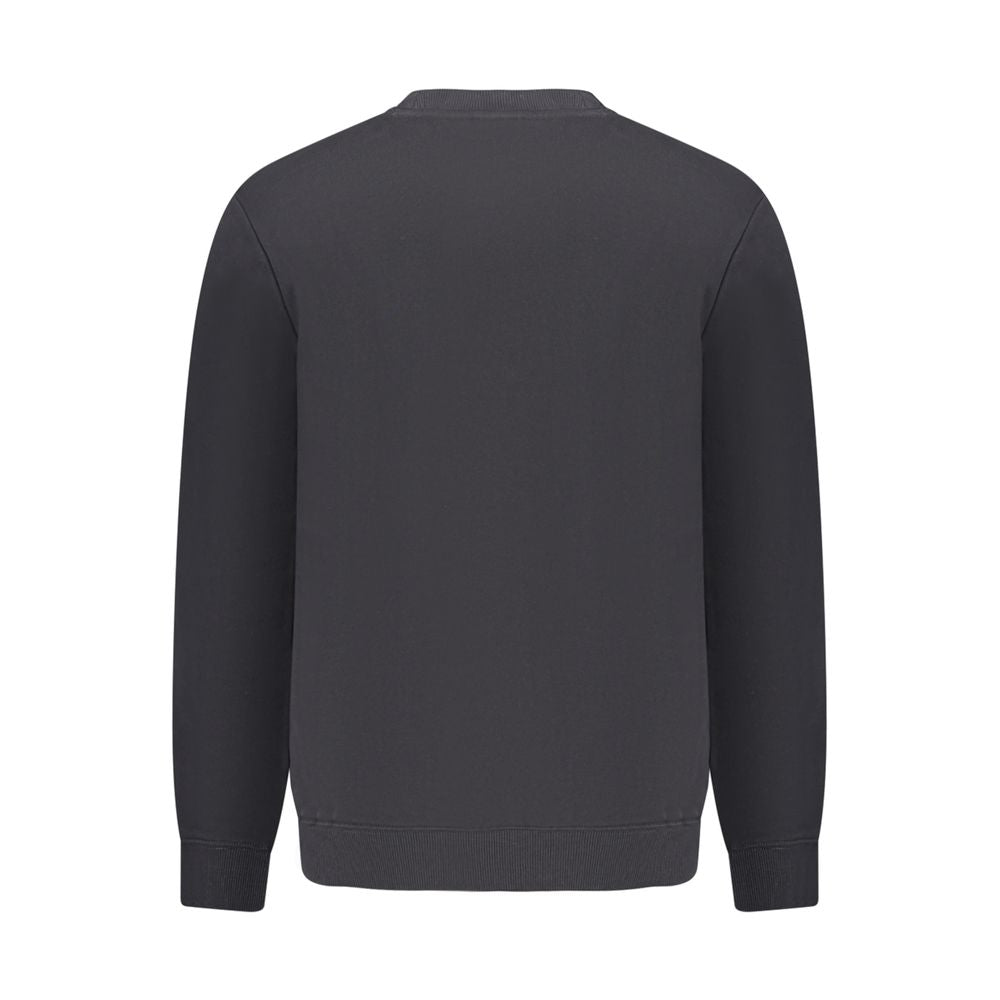 Black Cotton Men's Sweatshirt