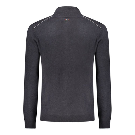 Black Wool Men Sweater