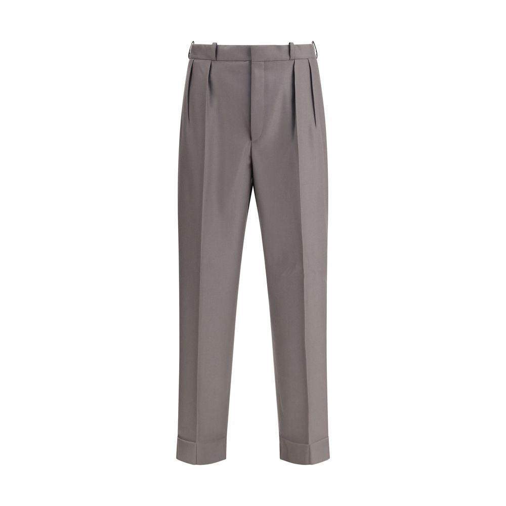 Green Wool Trousers