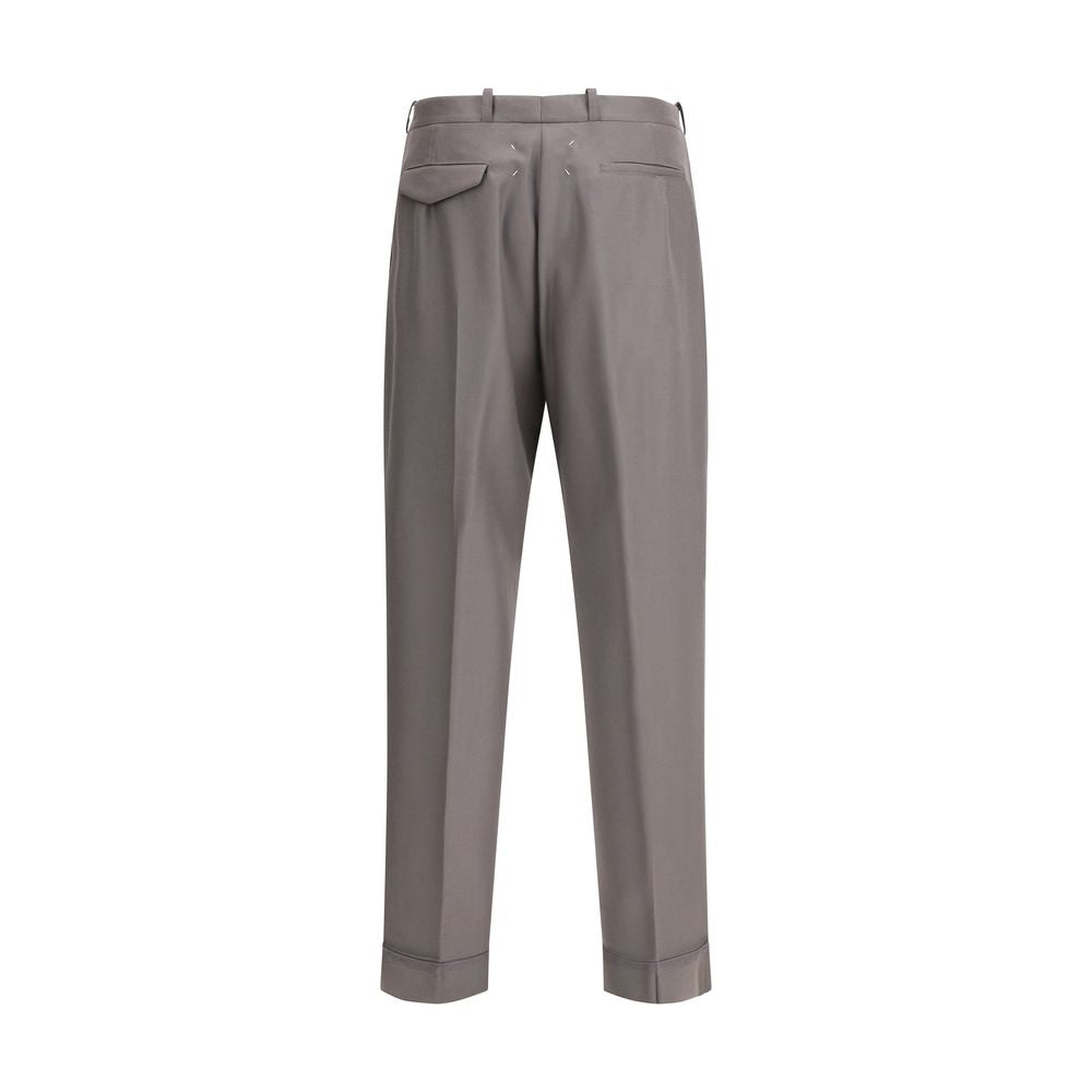 Green Wool Trousers