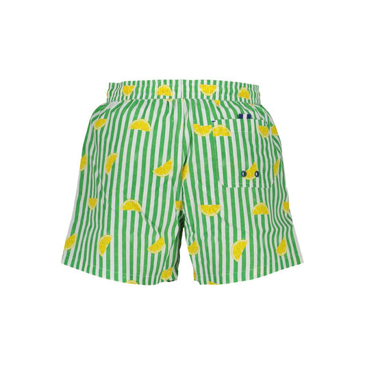 Verde Polyester Men's Swim Trunk