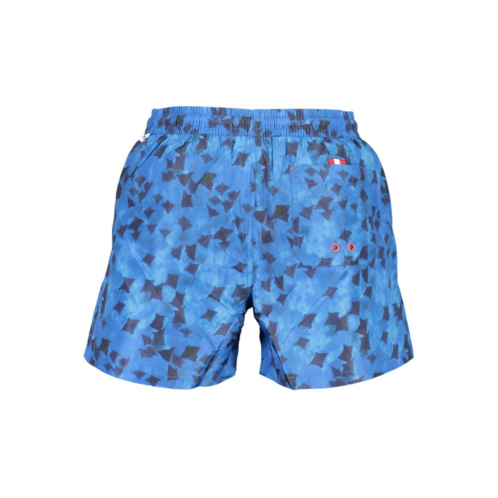 Blue Polyester Swimwear