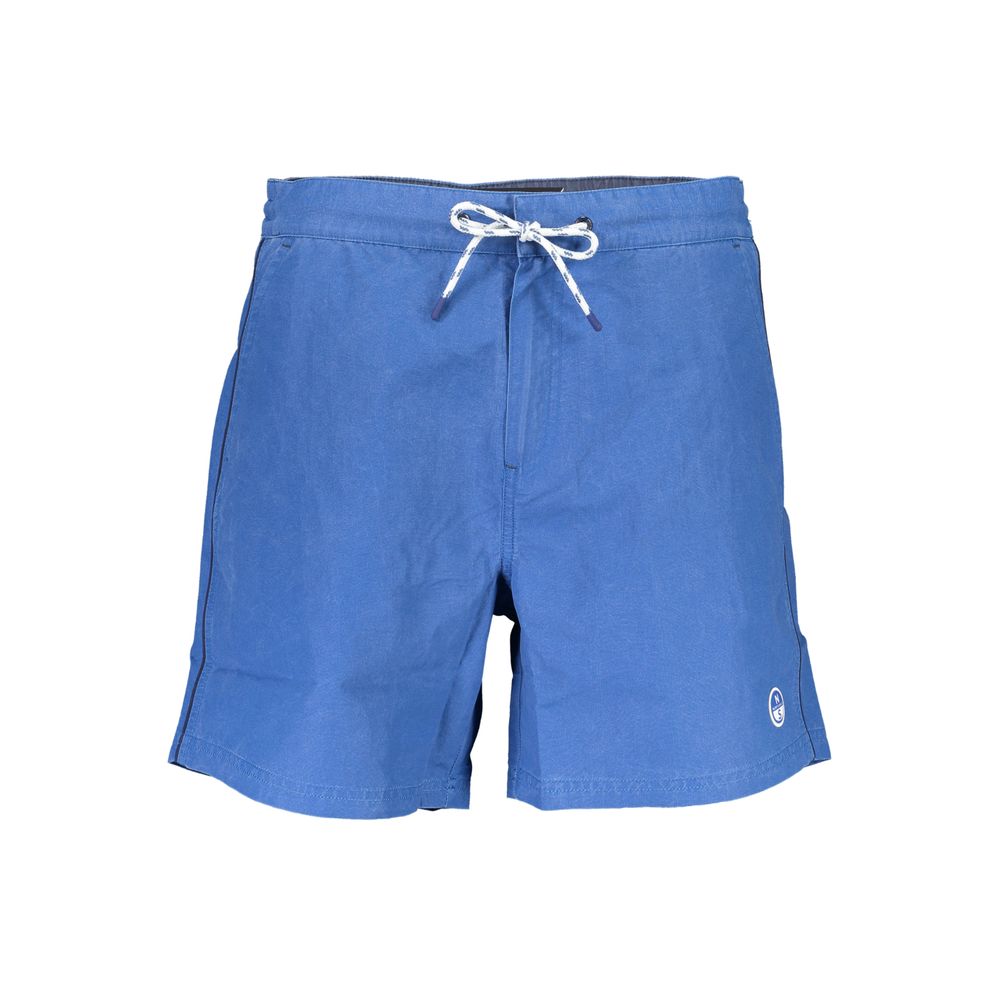 Blue Polyester Swimwear