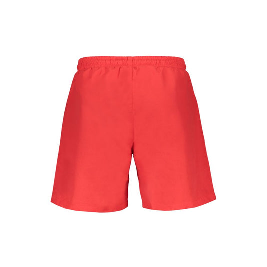 Red Polyester Swimwear