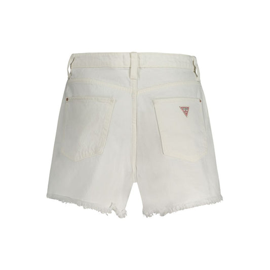 White Cotton Women's Short