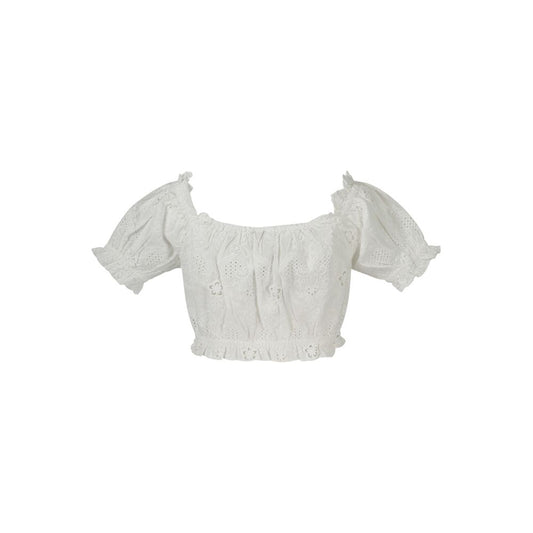 Bianco Cotton Women Shirt