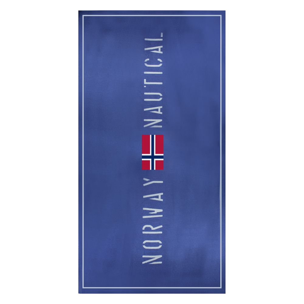 Blue Polyester Women Beach Towel