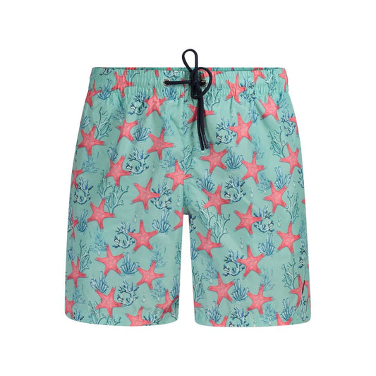 Blue Polyester Swimwear