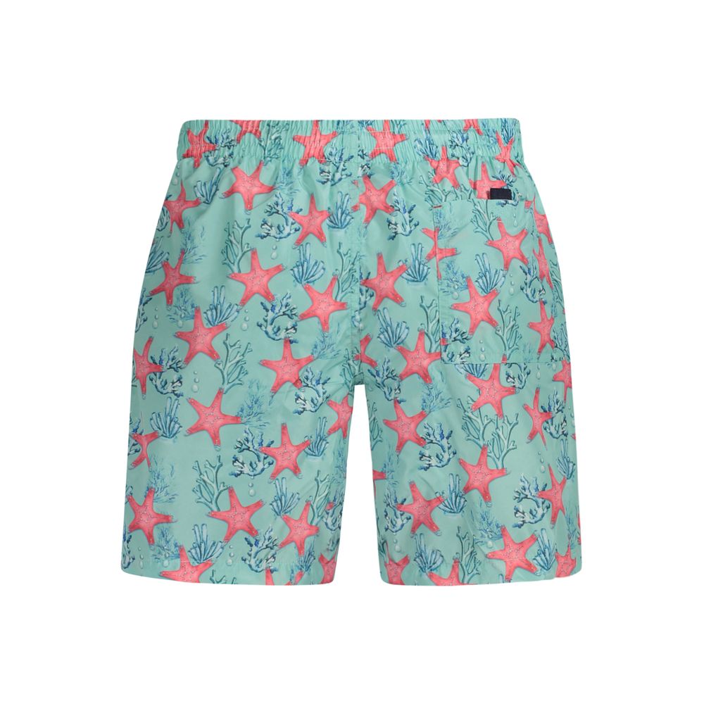 Azzurro Polyester Men's Swim Boxer