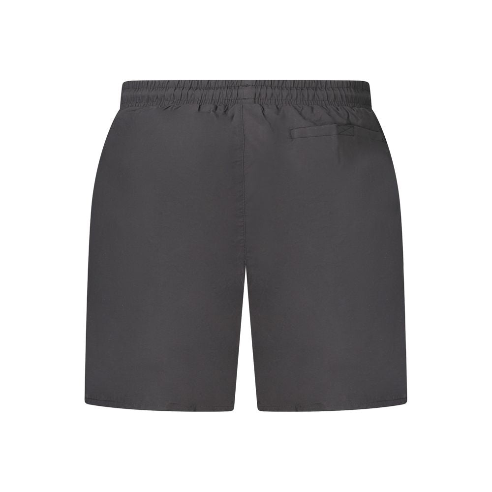 Black Polyamide Men's Swim Boxer