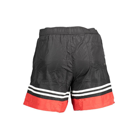 Nero Polyester Men Swim Boxer