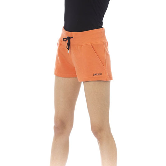 Orange Cotton Women Short