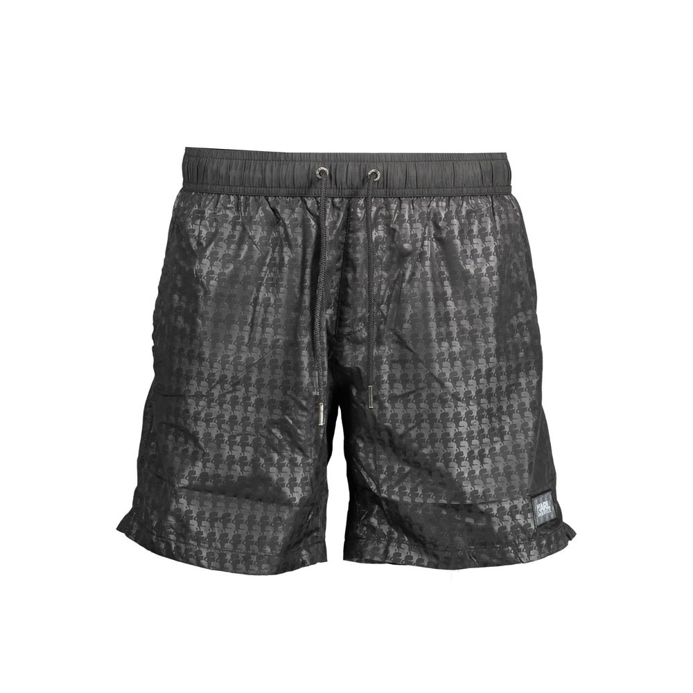 Black Polyester Swimwear