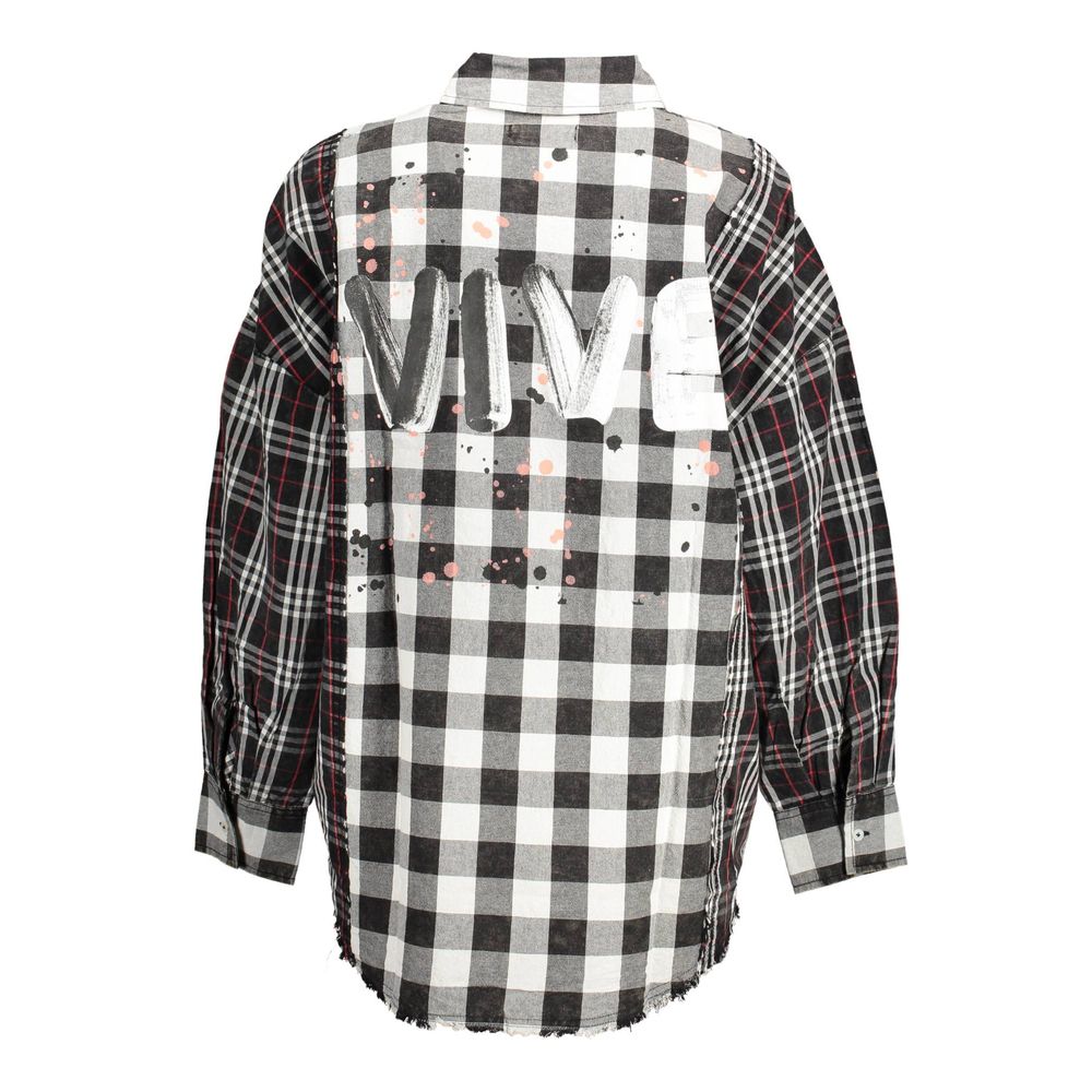 Black Cotton Women Shirt