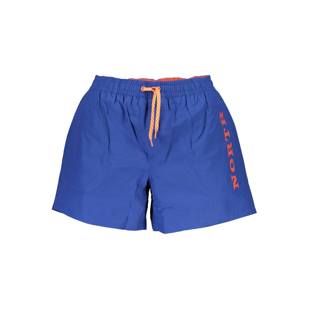 Blue Polyester Swimwear