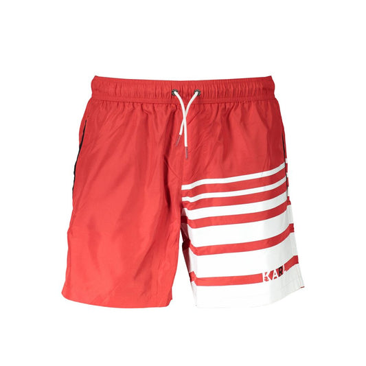 Red Polyester Swimwear
