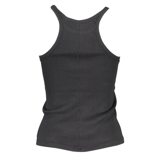 Black Cotton Womens Tank Top