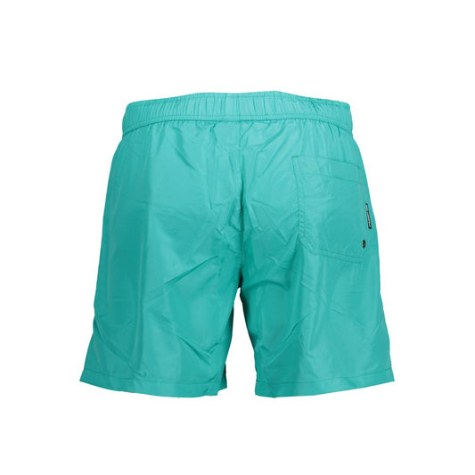 Verde Polyester Men Swim Boxer