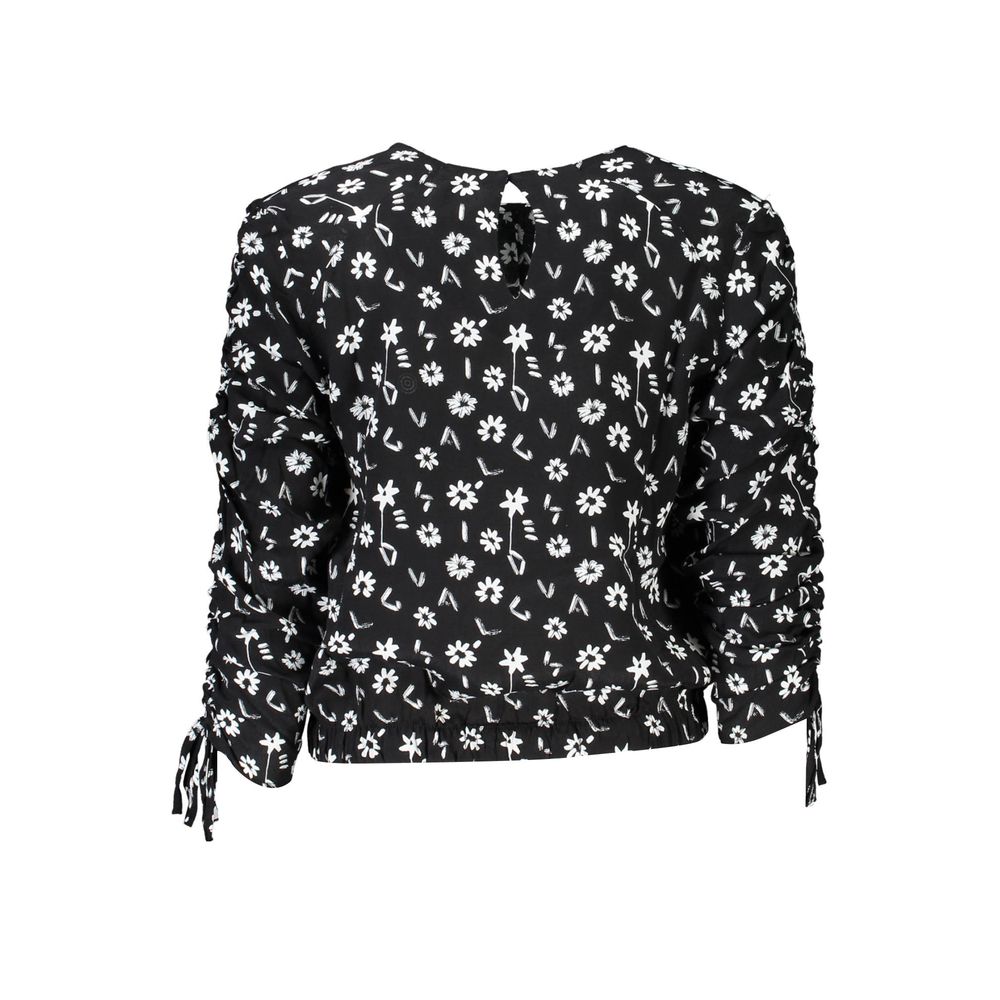 Black Viscose Women Blouse