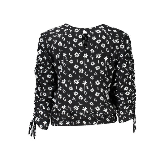 Black Viscose Women Blouse