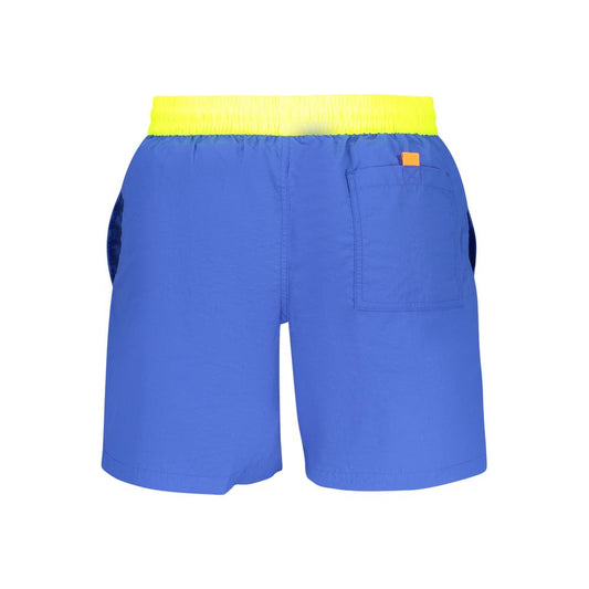 Blu Poliammide Men Swim Boxer