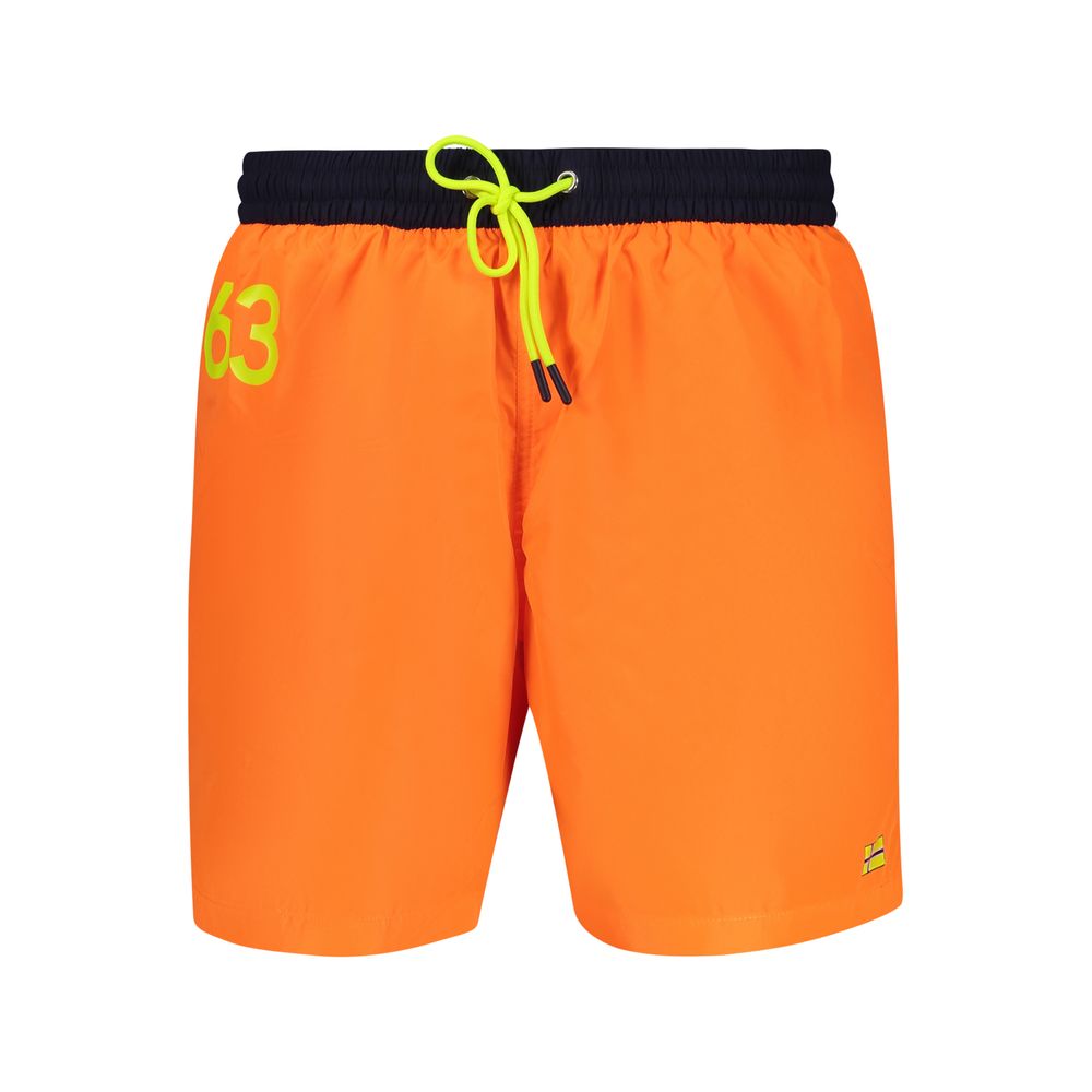 Orange Polyamide Swimwear