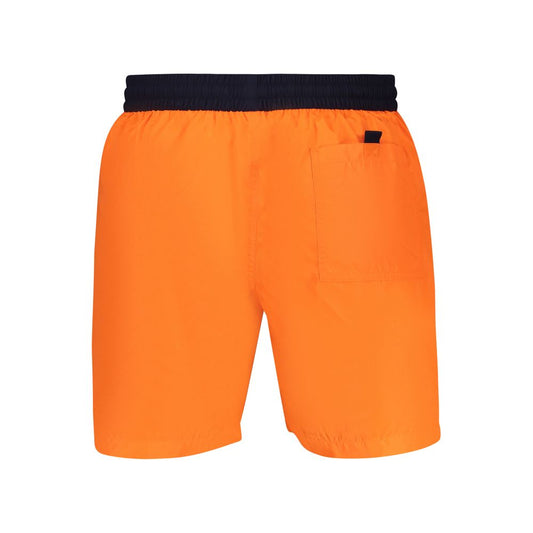 Arancione Poliammide Men's Swim Boxer