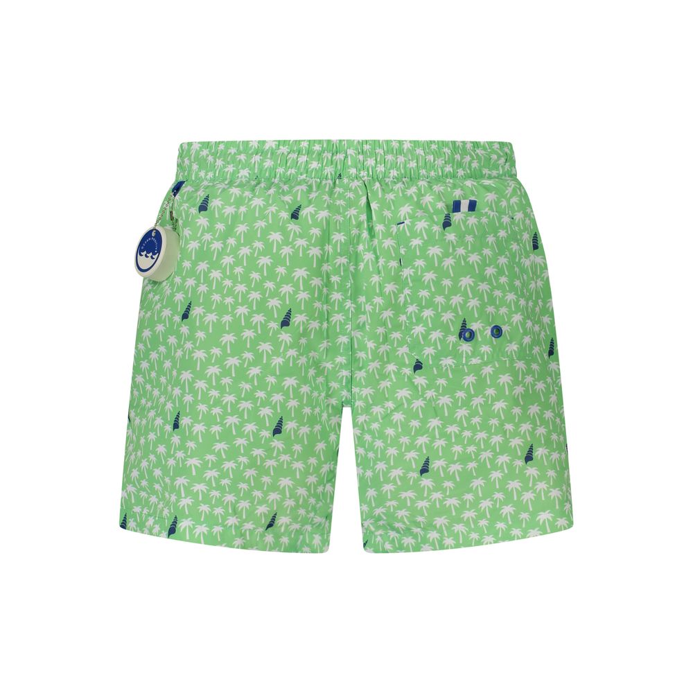 Verde Polyester Men's Swim Boxer