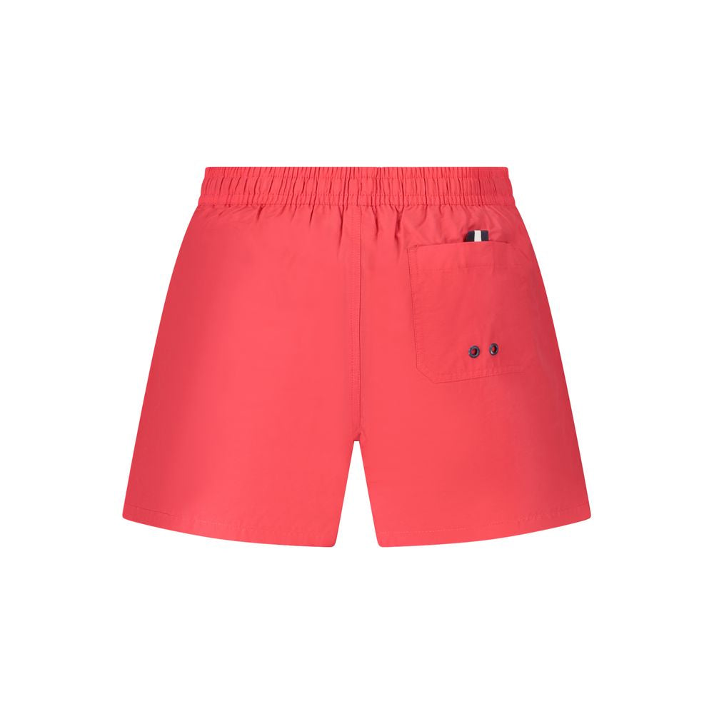 Red Nylon Men's Swim Trunk