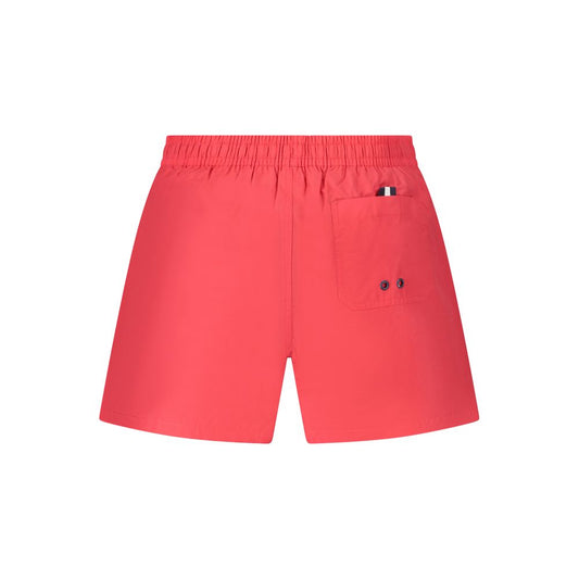 Red Nylon Men's Swim Trunk